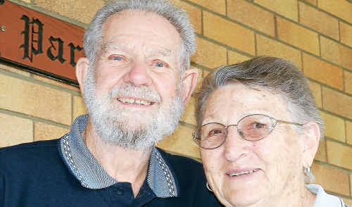 Ray Parker with his lifelong sweetheart Doreen. Ray Parker with his lifelong sweetheart Doreen.